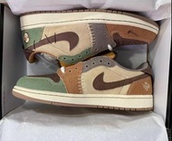 ✨Zion Williamson x Air Jordan 1 Retro Low OG"Voodoo" 低幫 波鞋 男女齊碼 棕色