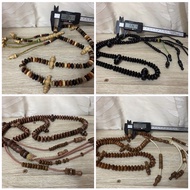 TASBIH 100 biji ikatan TIJANI Tasbih gemunggal full dan mix 12mm 100biji Teras Pendinding