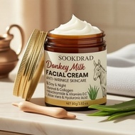 80g Donkey Milk Cream with Collagen & Vitamin C for Face, Fresh All-Season Care