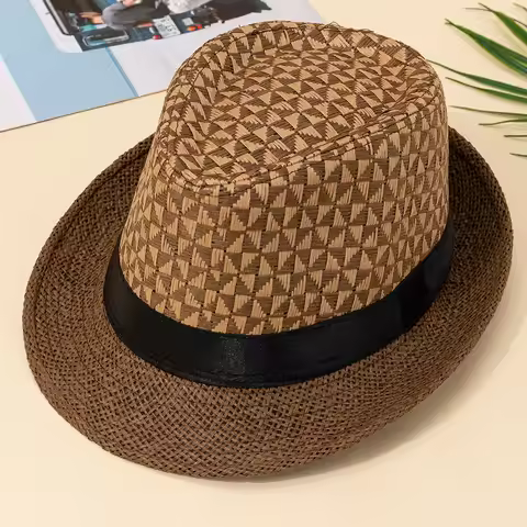Men's Top Hat Fashion Korean Sun Hat Summer Thin Hat Men's Summer Sunshade Hat Outdoor Sunscreen Jaz