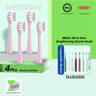 Xiaomi Showsee Electric toothbrush Sound Smart Adult Male and Female Soft Hair D1/D2/D3 Replacement