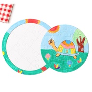 *SG INSTOCK* Blank Jigsaw Puzzle Kids Painting DIY Creative Paint Pen Drawing Children's Day Gift Childrens Day