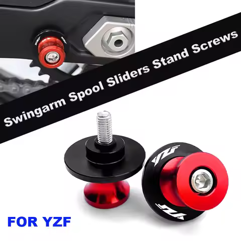 For YAMAHA YZF R1 R3 R6 R7 R25 R125 R1M YZFR1 Motorcycle 6MM Swingarm Spools Slider Stand Screw Rear