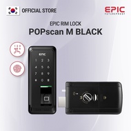 EPIC POPscan M BLACK Digital Door Lock | Rim Type Smart Lock