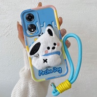 For OPPO A78 5G CPH2483 Case Soft TPU Silicone Shockproof 3D Plush Doll Phone Casing For OPPOA78 5G 