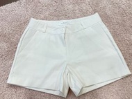 韓國SSunny厚雪紡白色小短褲