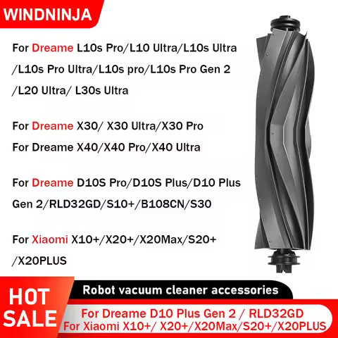 Main Roller Brush For Dreame D10 Plus Gen 2/RLD32GD/X30 Ultra/X40 Ultra/L10s Ultra/L20 Ultra For Xia