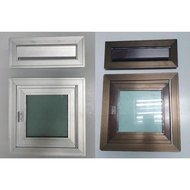 Heavy Duty 9" x 9" Full Aluminium Letter box head and tail set /Aluminium Mail Letter Box/ Peti Sura