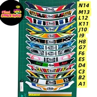 Arai Helmet Visor Sticker Printing & Laminate #arai #helmet