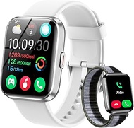WMK Smart Watches for Women Men (Android/iPhone), 1.83" HD Alexa Smart Watch with Bluetooth Calls/Me