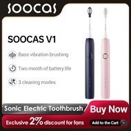 SOOCAS Sonic Electric Toothbrush V1 Smart Cleaning and Whitening Ultrasonic Tooth Brush IPX7 Waterproof travel portable