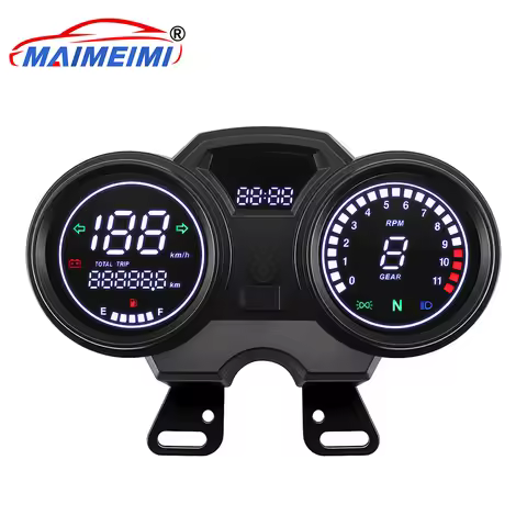 Motorcycle Instrument Digital Meter LED Speedometer For Suzuki GN125 GN150 GN 125 EN125 GSX125 QS125