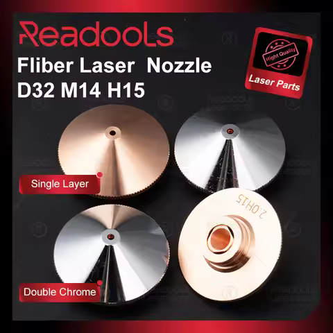 Raytools Laser Cutting Nozzle D32 M14 H15 Single Double Chrome Layer Caliber 1.0 1.2 1.4 2.0 Raytool