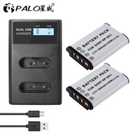 PALO 2-slot Fast Charger Box NP-BX1 Battery For Sony FDR-X3000R ZV-1 RX100 M7 AS300 HX400 HX60 WX350