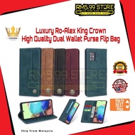 Huawe Honor Luxury Ro-Lex King Crown Wallet X5 X6 X7 X9 X6a X8 Y5 2019 Nova Y9 Prime 9x 3i 2i 5T 20 