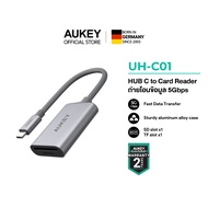 AUKEY CamDok 3.0 ตัวอ่านการ์ด การ์ดรีดเดอร์ USB-C to SD/TF 3.0 ความเร็วสูง 5Gbps รองรับ SD และ micro