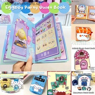 Strongaroetrtomj DIY Anime Quiet Book Cinnamoroll Doraemon Egg Party Melody House Homemade Book Sticker Games Children Christmas Gift Toys SG