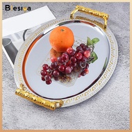 Decorative Serving Tray Entertaining Tray Retro Design Tea Tray Stainless Steel Home Kitchen Wedding