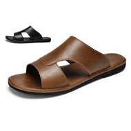 size38-47 pureleather Men Slide Sandals 46/47