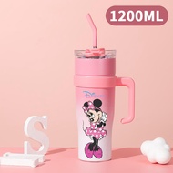 Mickey Mouse Tumbler Aesthetic Drink Bottle Stainless Steel Tumblr CUP Case 1200 ML Thermos Coffee C
