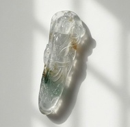 【屬牛虎本命佛】冰三彩精雕虛空藏菩薩| 天然緬甸翡翠A貨| 送禮