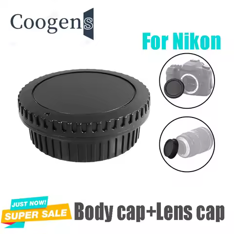 Rear Lens Cover+Camera Body Cap Protect ABS Plastic Anti-Dust for Nikon DSLR d7100 d7200 d800 d5500