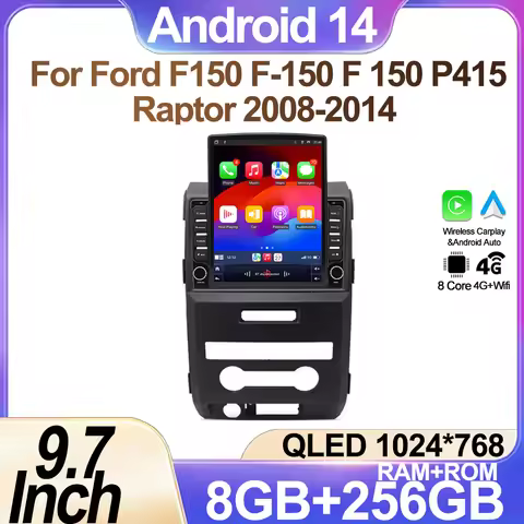 9.7 inch For Ford F150 F-150 F 150 P415 Raptor 2008-2014 For Car Screen Carplay Android Auto Radio P