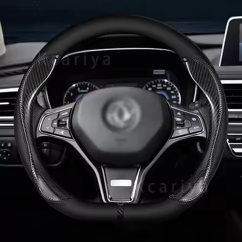Suede Carbon fiber anti-slip Car Steering Wheel Cover For Dongfeng DFSK DFM Glory 560 580 330 370 36