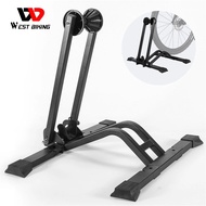 WEST BIKING Foldable Bicycle Stand Bike Support Rack Steel Steady Wheel Holder MTB Road Bike Cycling Storage Display Stand