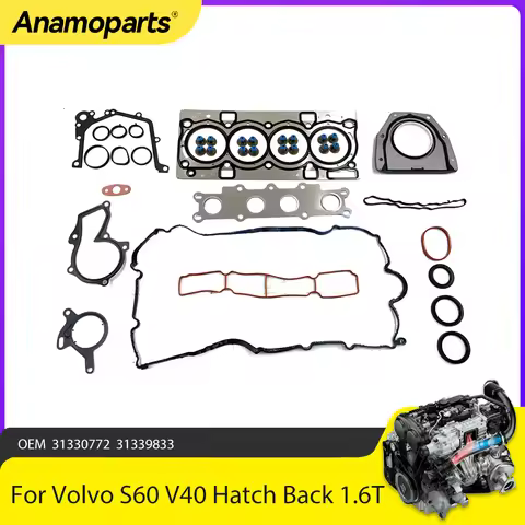 Engine Parts Full Head Gasket Set Fit 1.6 T For 11-15 Volvo S60 T4 V40 Hatch Back 1.6T B4164T l4 GAS