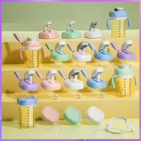 Suitable for hegen bottle accessories/cup cover/handle/nipple/square bottle universal/