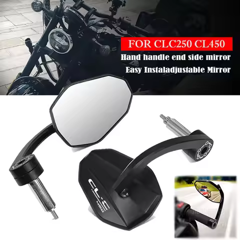 For CLC450 CLC250 CLC-450 CLC-250 Motorcycle Bar End Mirror CLC 450 CLC 250 7/8" 22mm Handlebar Rear