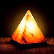Pure Himalayan Pink Salt Table Lamp ( Pyramid Shape ) ( Import From Pakistan ) Ready Stock ( KL )