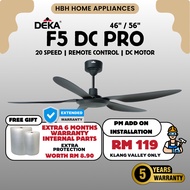 【DEKA F5DC PRO】Deka Ceiling Fan 56" Remote Control / Kipas Siling Kawalan Jauh / Silent Motor / Ener