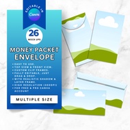 Mockup Canva Template Sampul Duit Raya 2024 Angpao Raya Envelope Duit CNY 2024 Lunar