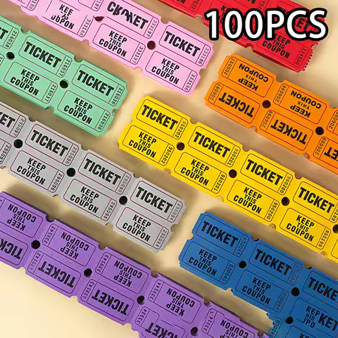 Event Essentials: 100 Raffle Tickets for Classroom Lottery, Drink Fests, Event Celebrations.
