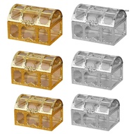 【CH*】 Treasure Box Candy Boxes Clear Jar  Storage Container 12pcs for Wedding