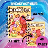 BREAKFAST CLUB - Coloring Books for Children, Teenagers & Adults | Coloring Book A5/ A4 |