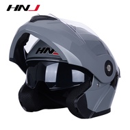 HNJ หมวกกันน๊อค แว่น2ชั้น สามารถเปิดคางได้ Motorcycle Helmet ปลอดภัย กันน้ำ
