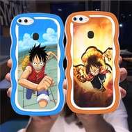 S-34 One Piece Luffy Casing for OPPO F7 A7n A5S F9 Pro F5 A12S A12 TPU TransparentA7
