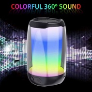 LED Light Mini Portable Wireless Speakers Desktop Subwoofer Stereo TWS Column Audio Center for Bluet