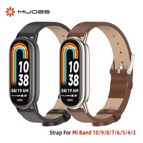 Strap for Mi Band 11 10 9 8 Watchband for Mi band 10 Bracelet Strap for Mi Band 9 Leather Wristbands