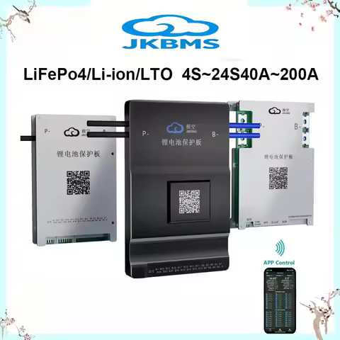 JIKONG Jk Bms BD6A24S20P Active Balance Bms 8S 10S 12S 16S 17S 20S 24S Smart Bms 60A 100A 150A 200A 