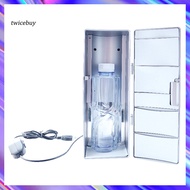 [TY] Portable USB Mini Fridge Dual-Use ABS Mini Heating Cooling Refrigerator Drink Cooler for Office