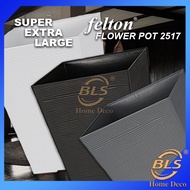 BLS Length 46cm Felton Square Flower Pot 2517 Super Extra Large Pasu Bunga Pokok Berkebun Tumbuhan T