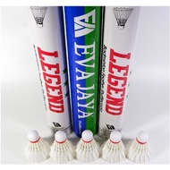 SHUTTLECOCK - COCK - BADMINTON SHUTTLECOCK EVAJAYA LEGEND SPEED 77/78 THICK FUR