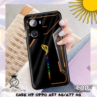 Case hp OPPO A57 2022 A77S Casing ROG Hardcase Softcase Aesthetic Premium Cool Accessories Silicone 