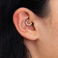 1ชิ้น ห่วงปัก เซอร์โคเนีย ลายทับ สำหรับ Daith Hoop ต่างหู • Nose Ring • Conch Hoop • Hoop Earring • 