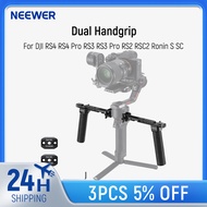 NEEWER Dual Handgrip For DJI RS4 RS4 Pro RS3 RS3 Pro RS2 RSC2 Ronin S SC Gimbal Dual Handle Kit With