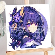 Ready Stock | Genshin Impact Digital Oil Paint 20x20 Canvas Painting By Number With Frame Children gifts 儿童原神卡通数字油画